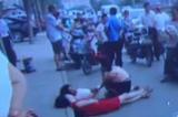 郑州两女子发生交通争执  双方“你躺我也躺”